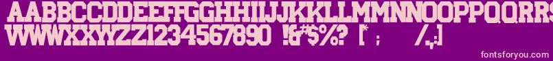 Aryshire Font – Pink Fonts on Purple Background
