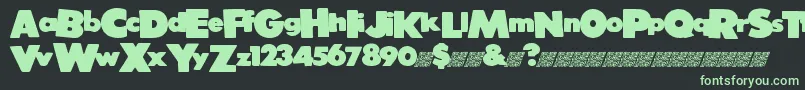 Strongvoid Font – Green Fonts on Black Background