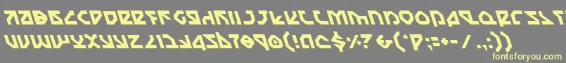 フォントNostrol – 黄色のフォント、灰色の背景