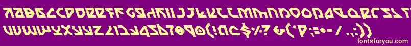 Nostrol Font – Yellow Fonts on Purple Background