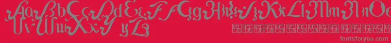 Lipi Font – Gray Fonts on Red Background
