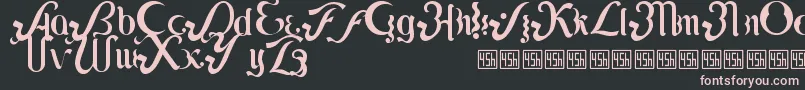 Lipi Font – Pink Fonts on Black Background
