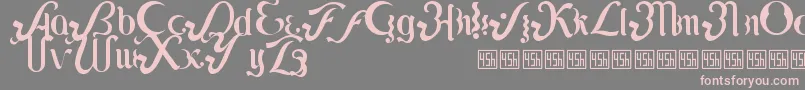 Lipi Font – Pink Fonts on Gray Background