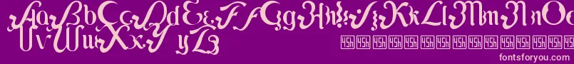 Lipi Font – Pink Fonts on Purple Background