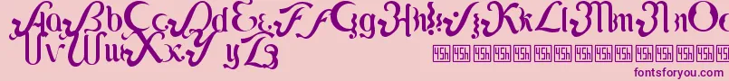 Lipi Font – Purple Fonts on Pink Background