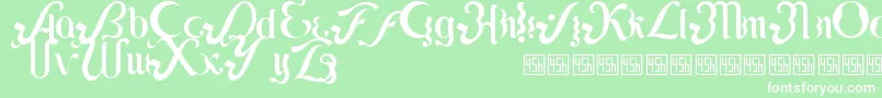 Lipi Font – White Fonts on Green Background