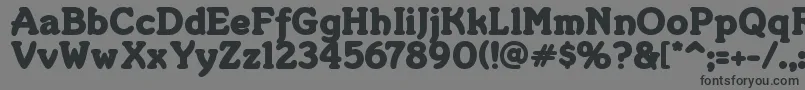 Merkin ffy Font – Black Fonts on Gray Background