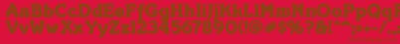 Merkin ffy Font – Brown Fonts on Red Background