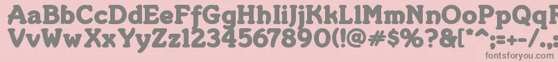 Merkin ffy Font – Gray Fonts on Pink Background