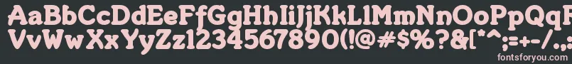 Merkin ffy Font – Pink Fonts on Black Background
