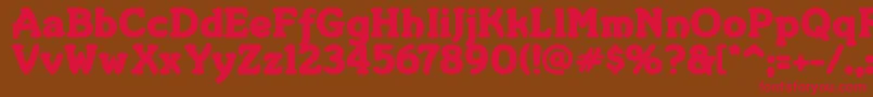 Merkin ffy Font – Red Fonts on Brown Background