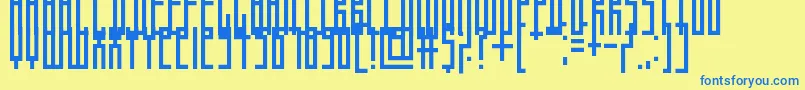 More about Thinman Font Thinman Font – Blue Fonts on Yellow Background
