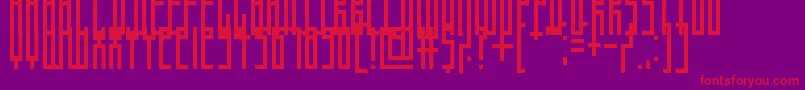 More about Thinman Font Thinman Font – Red Fonts on Purple Background