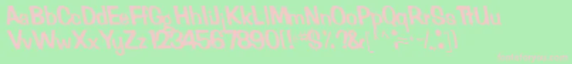 FertileRegular Font – Pink Fonts on Green Background