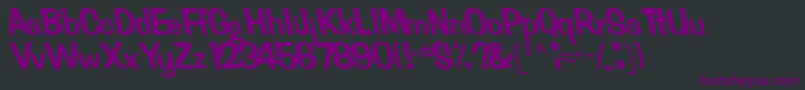 FertileRegular Font – Purple Fonts on Black Background