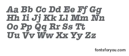 TypewriterserialXboldItalic Font