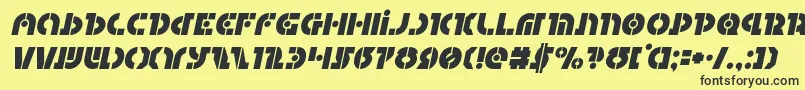 Questlokital Font – Black Fonts on Yellow Background