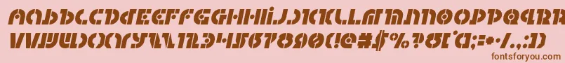 Questlokital Font – Brown Fonts on Pink Background