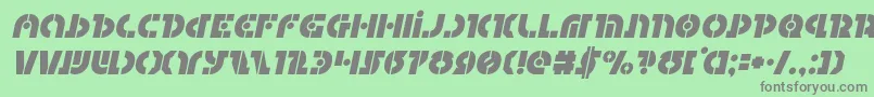 フォントQuestlokital – 緑の背景に灰色の文字