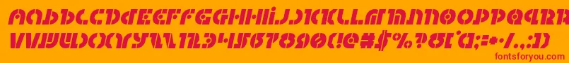 Questlokital Font – Red Fonts on Orange Background