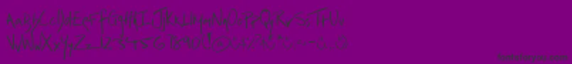 Irrep Font – Black Fonts on Purple Background