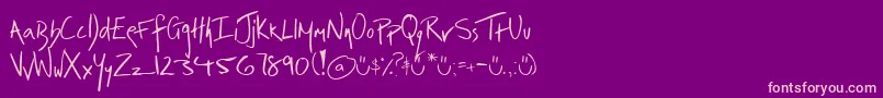 Irrep Font – Pink Fonts on Purple Background