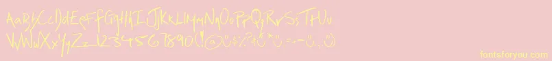 Irrep Font – Yellow Fonts on Pink Background