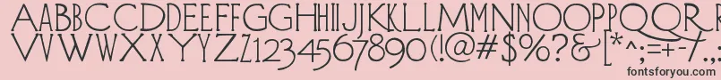 DiehlDeco Font – Black Fonts on Pink Background