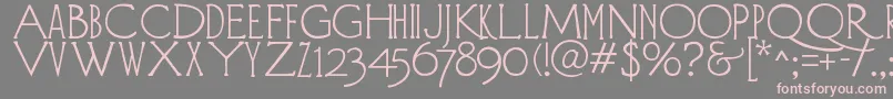 DiehlDeco Font – Pink Fonts on Gray Background