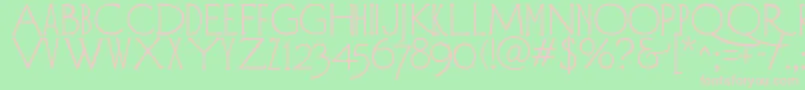 DiehlDeco Font – Pink Fonts on Green Background