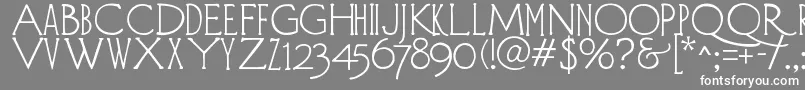 DiehlDeco Font – White Fonts on Gray Background