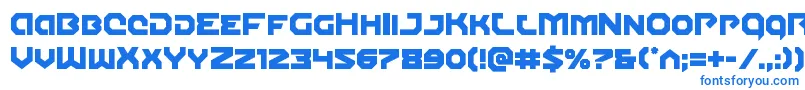 Шрифт Gunnerstorm – синие шрифты на белом фоне