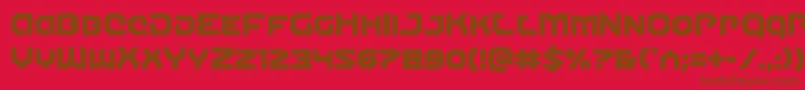Gunnerstorm Font – Brown Fonts on Red Background