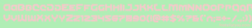 Gunnerstorm Font – Pink Fonts on Green Background