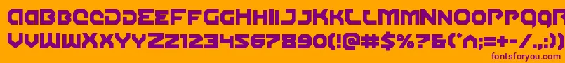 Gunnerstorm-fontti – violetit fontit oranssilla taustalla