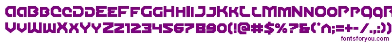 Шрифт Gunnerstorm – фиолетовые шрифты на белом фоне