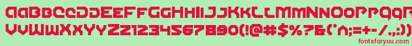Gunnerstorm Font – Red Fonts on Green Background