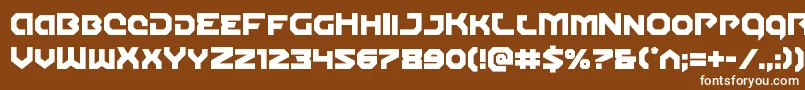 Шрифт Gunnerstorm – белые шрифты на коричневом фоне