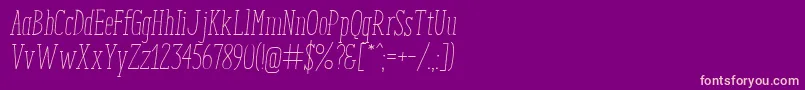 fuente EnyoSlabLightItalic – Fuentes Rosadas Sobre Fondo Morado