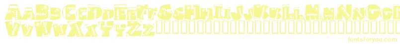 Шрифт Touchdown – жёлтые шрифты