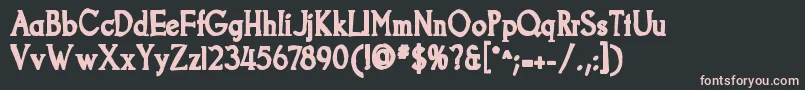 Goodfishink Font – Pink Fonts on Black Background