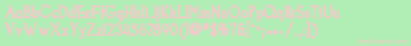 Goodfishink Font – Pink Fonts on Green Background