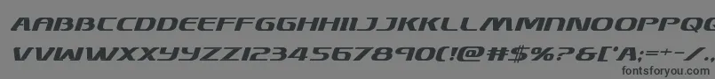 Skymarshalboldital Font – Black Fonts on Gray Background