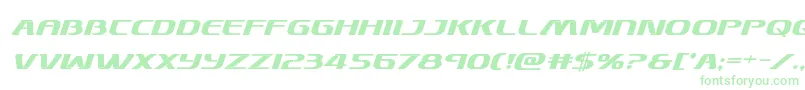 Skymarshalboldital Font – Green Fonts on White Background