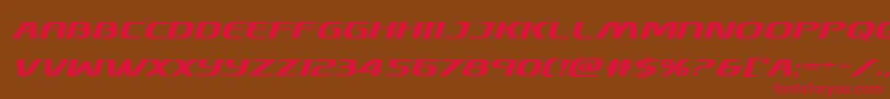 Skymarshalboldital Font – Red Fonts on Brown Background