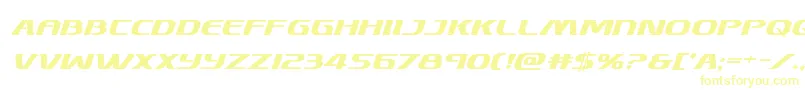 Skymarshalboldital Font – Yellow Fonts on White Background