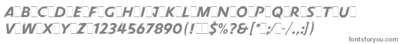 フォントPneumaLetPlain.2.0 – 灰色のフォント