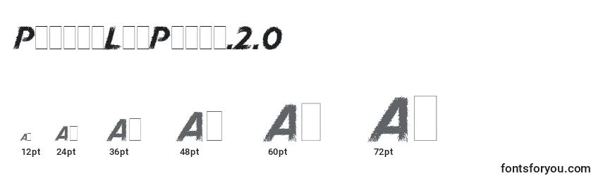 PneumaLetPlain.2.0 Font Sizes