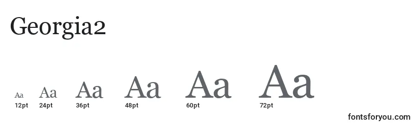 Размеры шрифта Georgia2