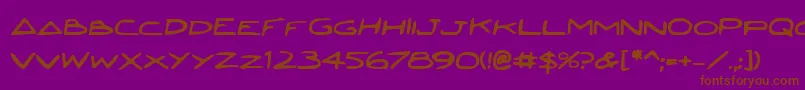 JettaBold Font – Brown Fonts on Purple Background